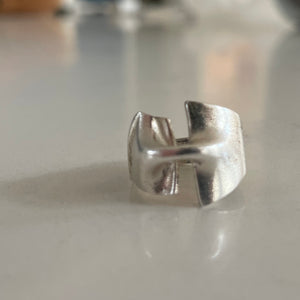Lapponia Finland Solid Silver 'Styks' Ring by Björn Weckström (1982)