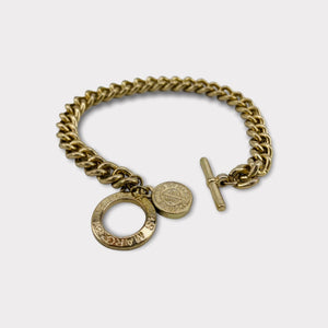 Marc Jacobs Curb Chain Toggle Medallion Bracelet