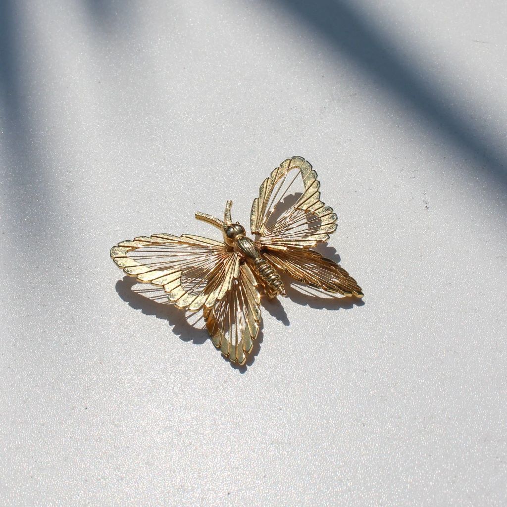 Monet Butterfly Brooch, 1980s