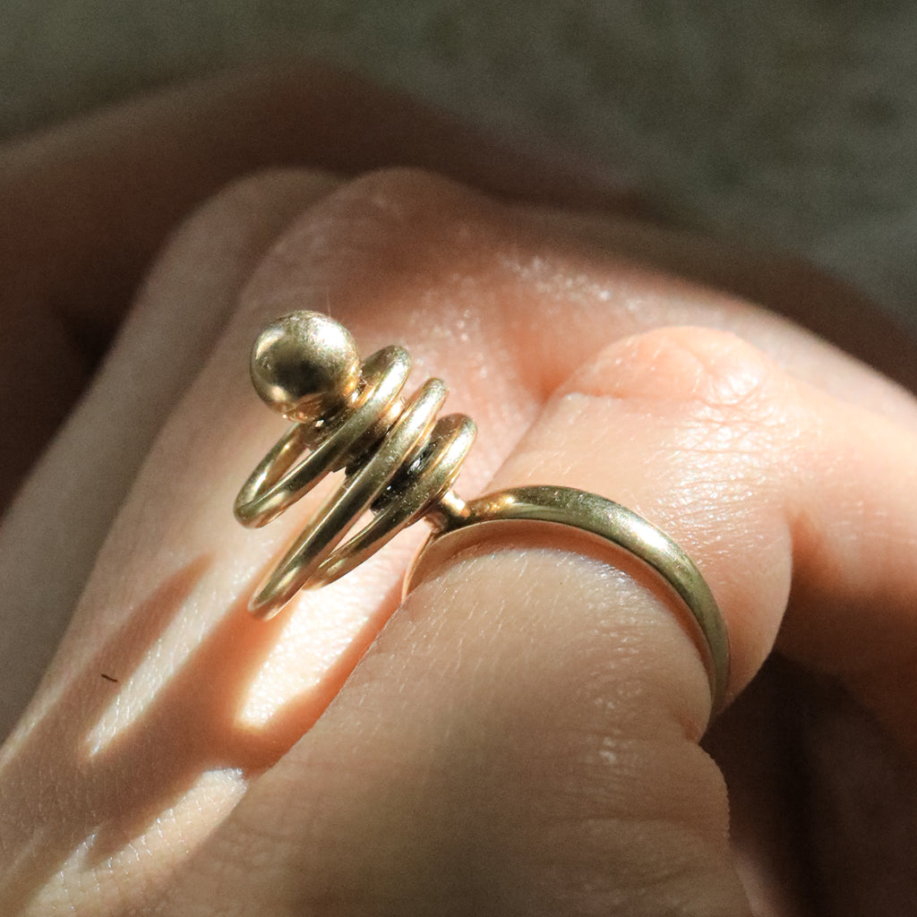 14ct Yellow Gold Spinner Ring, 1970s