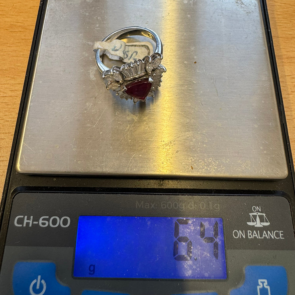 Ruby and  Diamond Ballerina ring, 1970