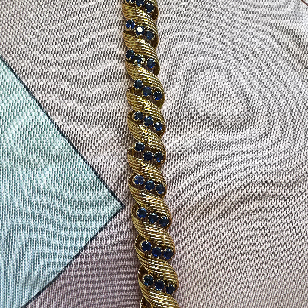 Sapphire and Gold Bracelet