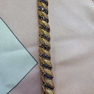 Sapphire and Gold Bracelet