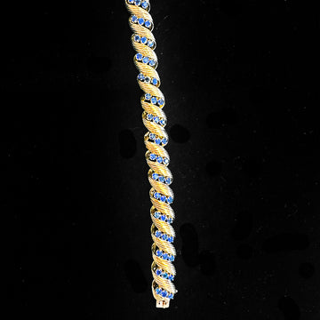 Sapphire and Gold Bracelet