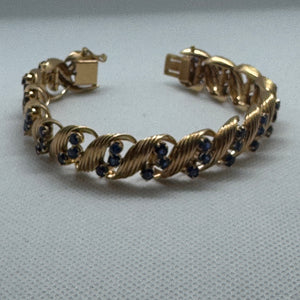 Sapphire and Gold Bracelet