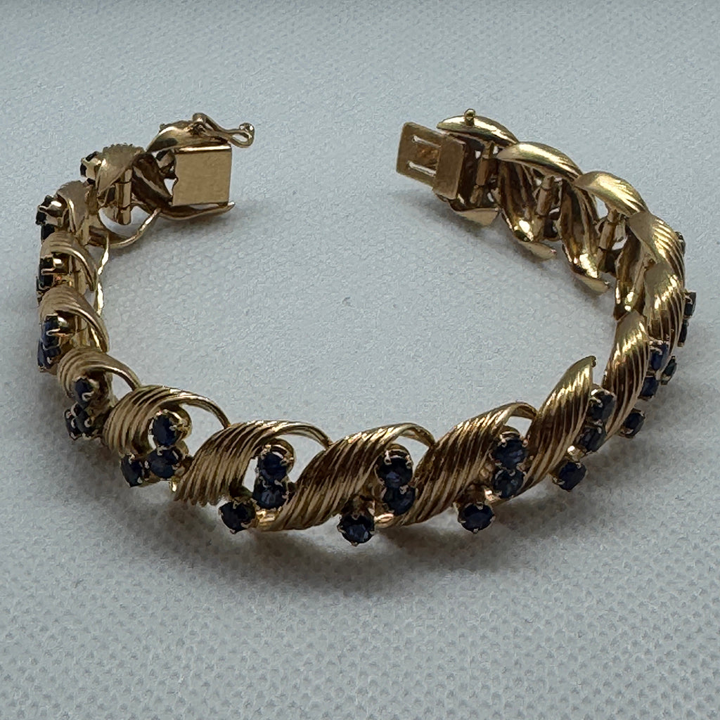 Sapphire and Gold Bracelet