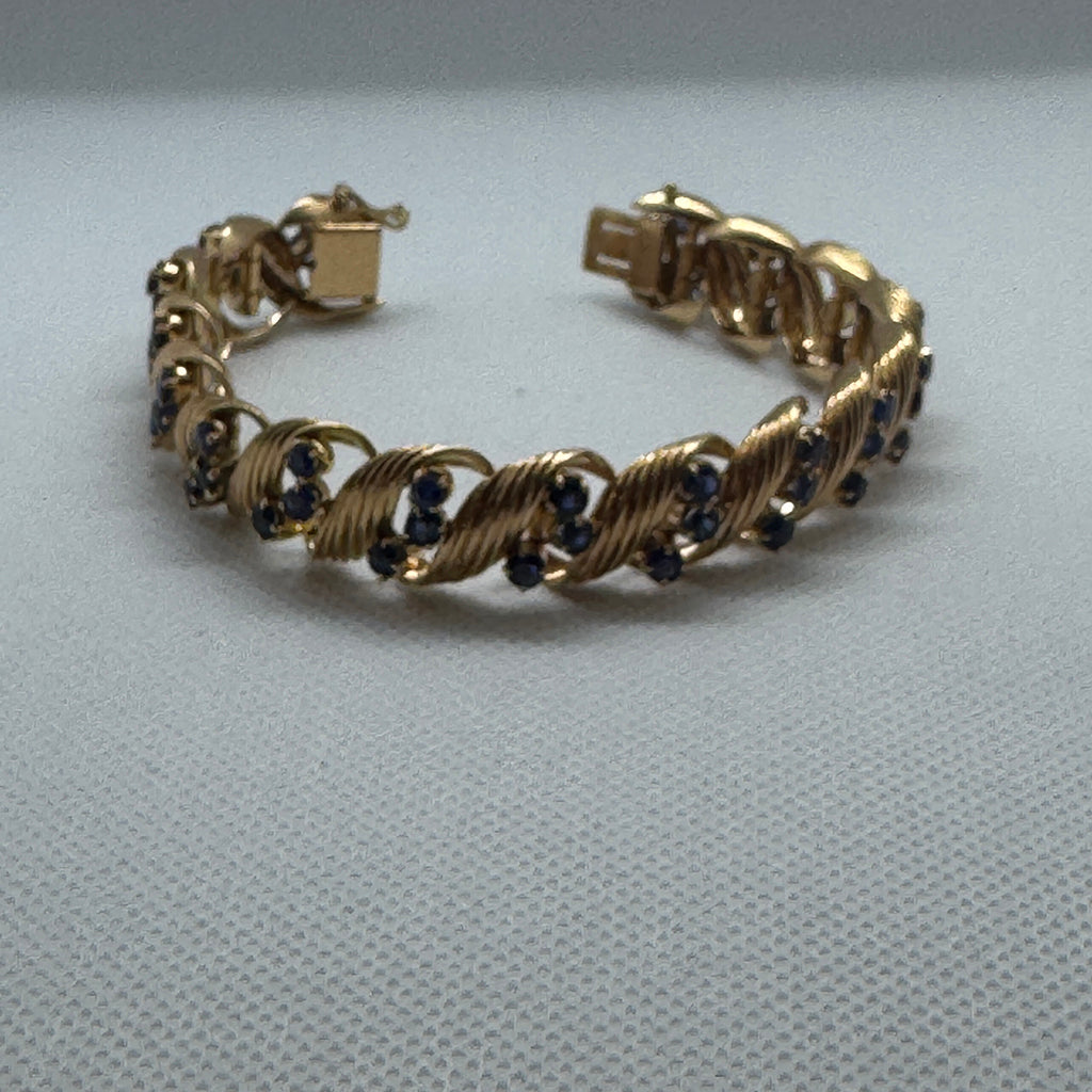 Sapphire and Gold Bracelet