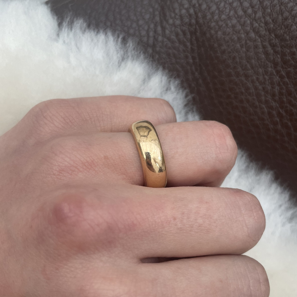 Super Heavy Vintage 22ct Gold Wedding Band – 20g+ & 7mm Wide