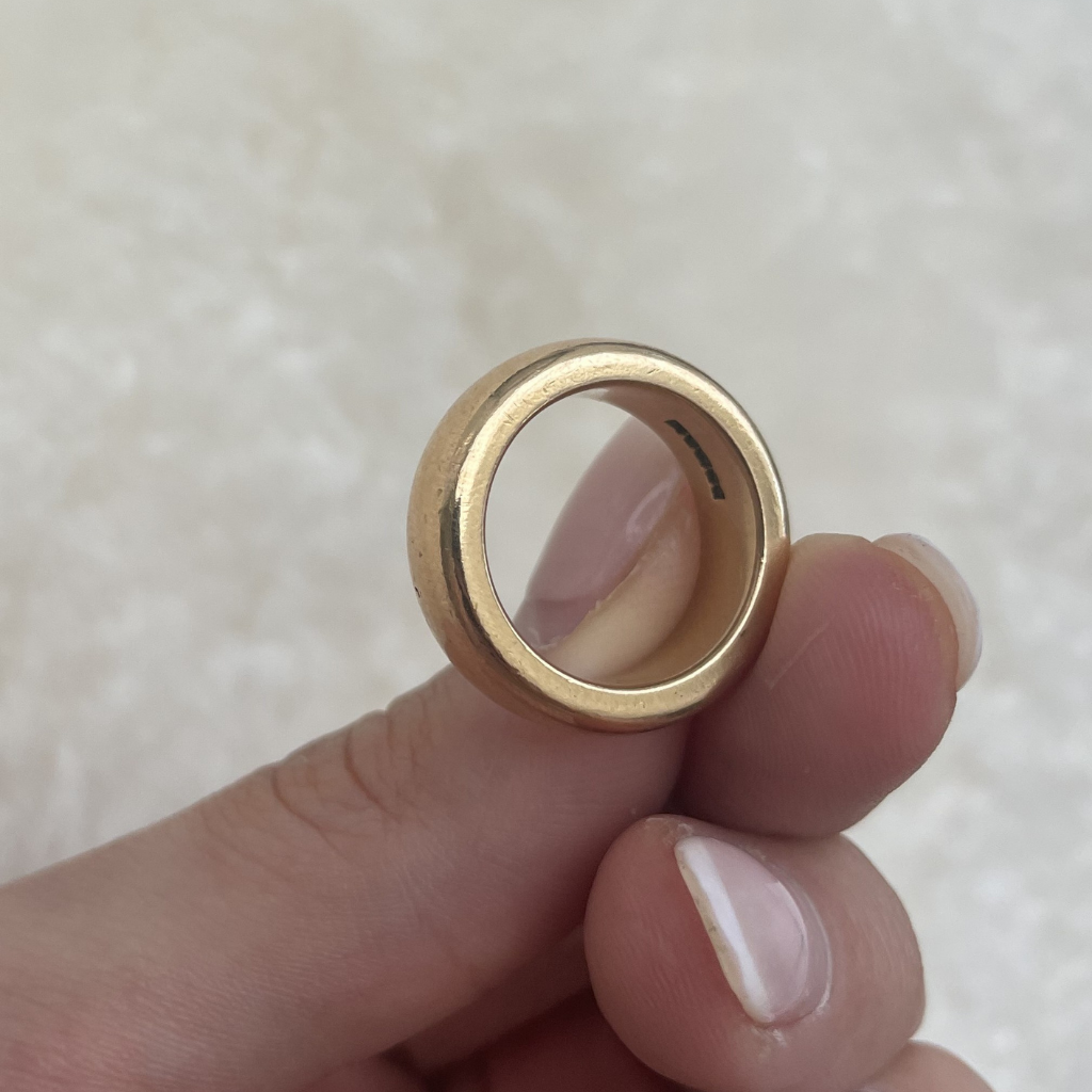 Super Heavy Vintage 22ct Gold Wedding Band – 20g+ & 7mm Wide