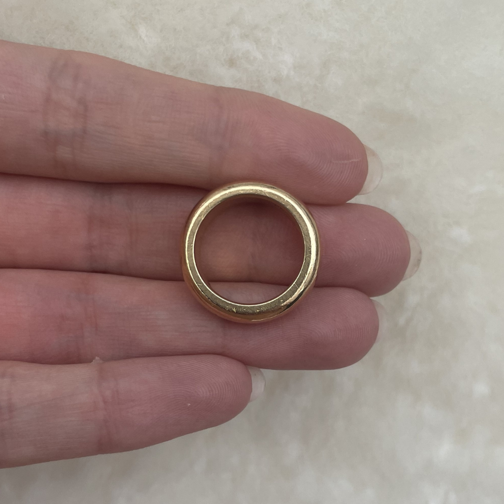 Super Heavy Vintage 22ct Gold Wedding Band – 20g+ & 7mm Wide