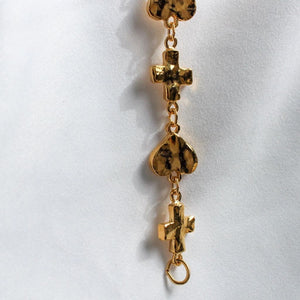 18ct Gold Plated Link Bracelet, 1980s
