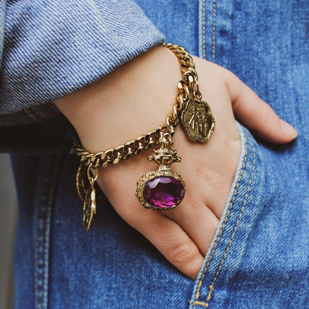 Oriental Charm Bracelet, 1980s