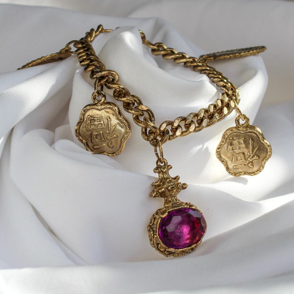 Oriental Charm Bracelet, 1980s