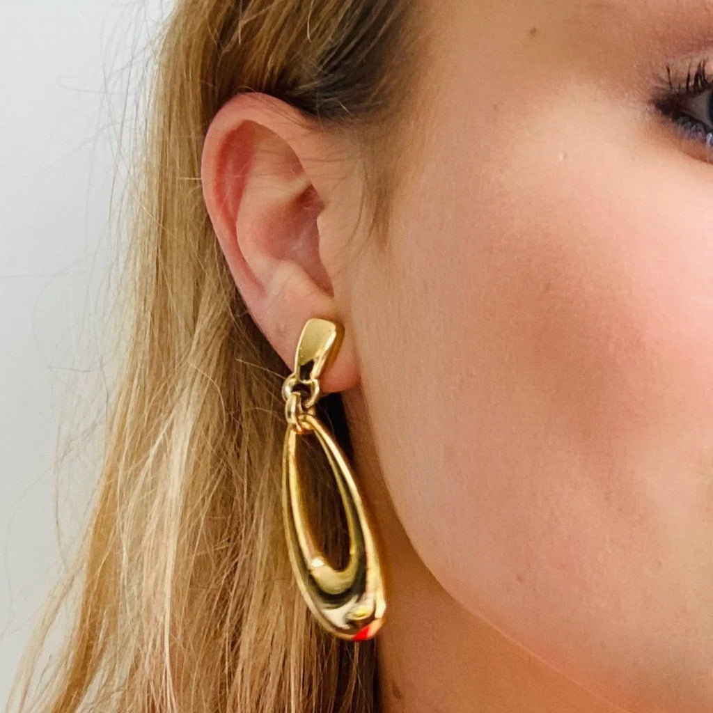 Anne Klein Clip On Earrings, 1980s