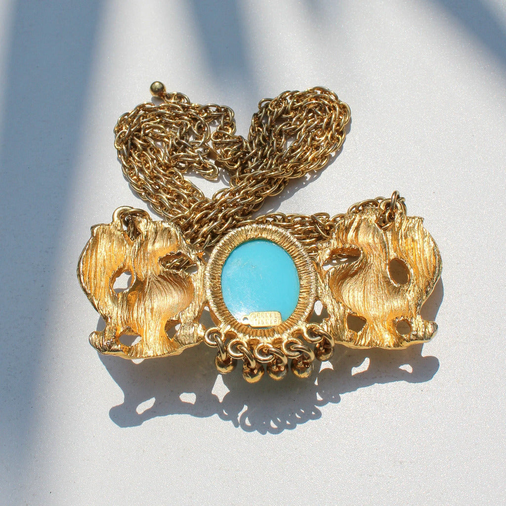 Donald Stannard Turquoise Stone Necklace, 1980s