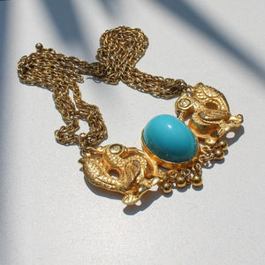 Donald Stannard Turquoise Stone Necklace, 1980s