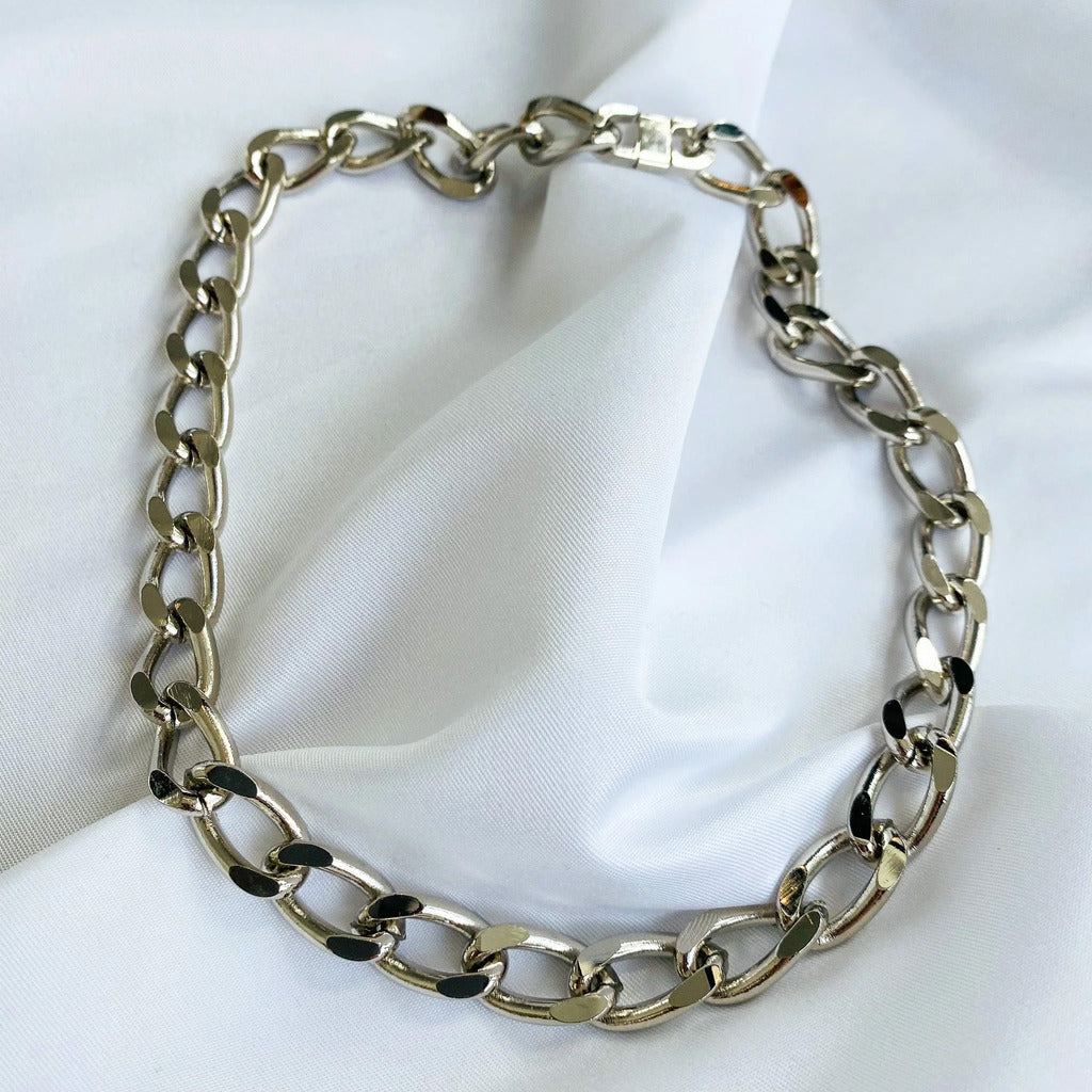 Vintage Silver Plated Necklace, 1980s