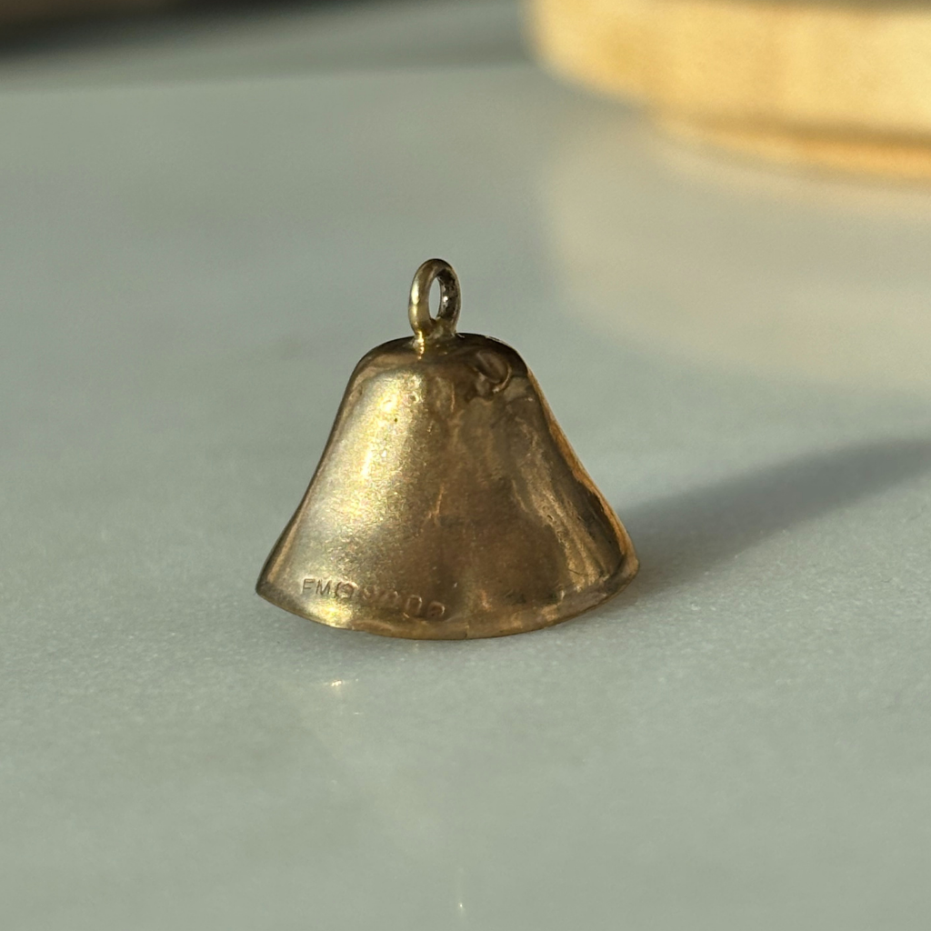 Vintage 9ct Gold Bell Charm