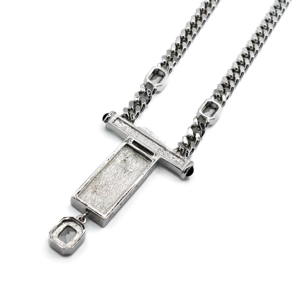 Christian Dior Silver Plated Necklace, 1980s