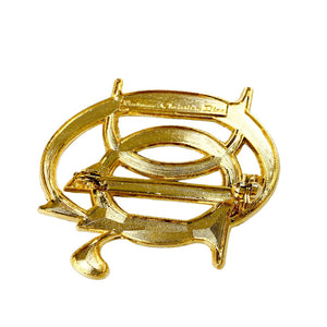 Dior Gold Plated Brooch, 1990s