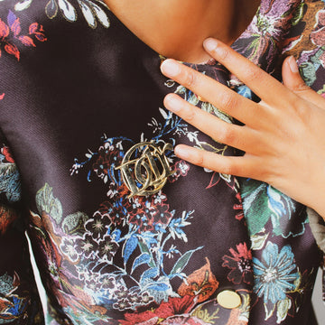 Dior Gold Plated Brooch, 1990s