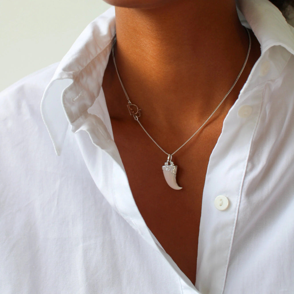 Dior Horn Pendant Necklace, 2000s