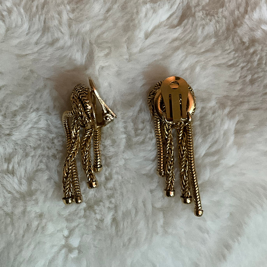 Vintage Gold-Plated Earrings by Grossé for Christian Dior (1963)