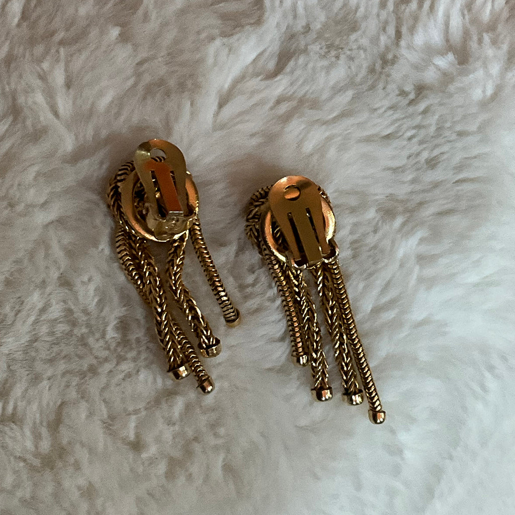 Vintage Gold-Plated Earrings by Grossé for Christian Dior (1963)