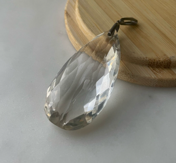 Vintage Teardrop Crystal Pendant