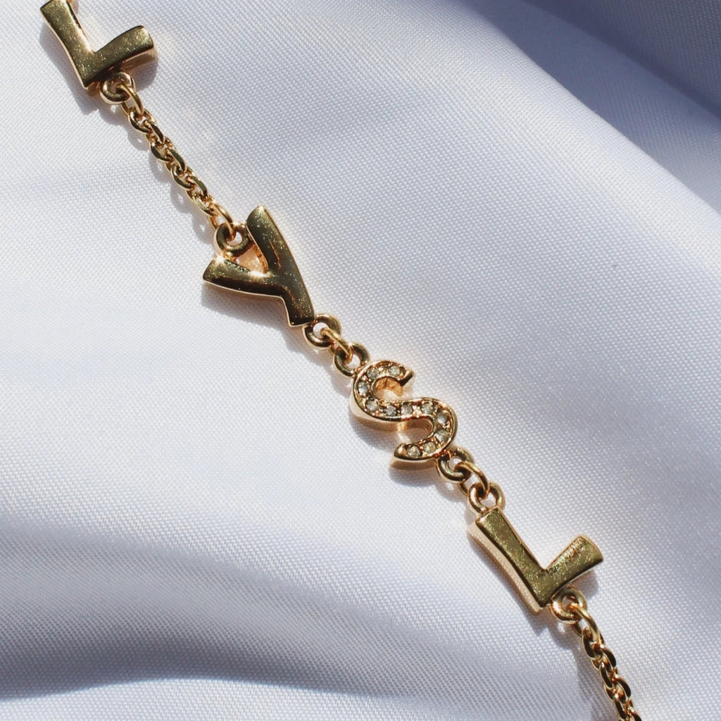 Yves Saint Laurent YSL Logo Bracelet, 1990s