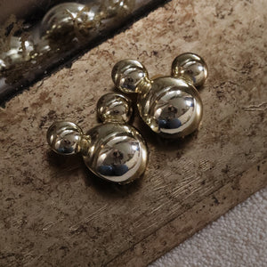 Yves Saint Laurent, Gold Plated Bubble Bracelet & Earrings Set