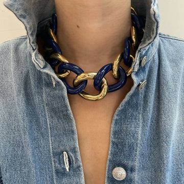 Givenchy Black Chunky Chain Necklace