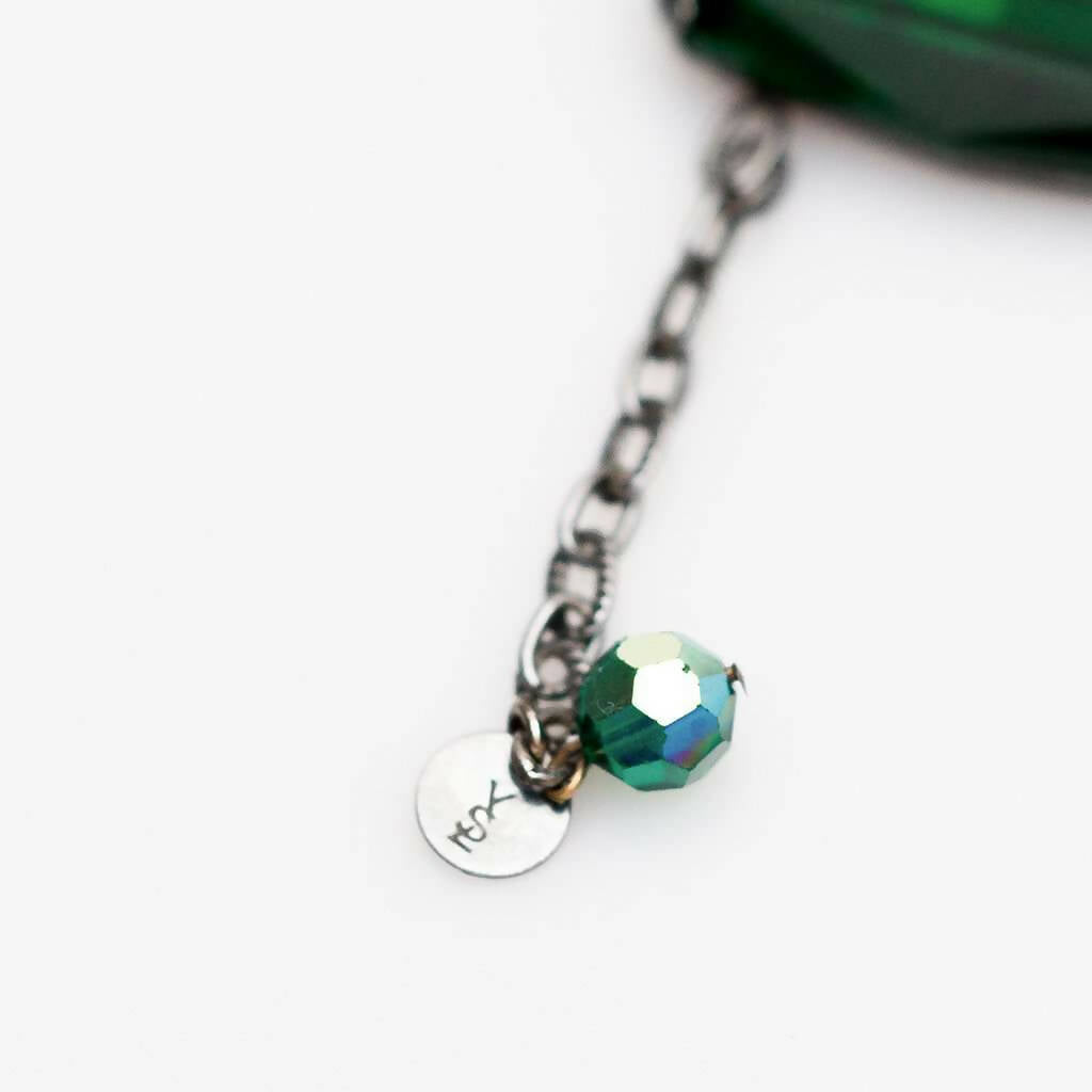 Yves Saint Laurent Emerald Panel Necklace