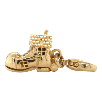 Vintage 9ct Yellow Gold Boot Charm / Pendant