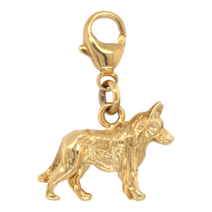Vintage 9ct Yellow Gold Dog Charm / Pendant