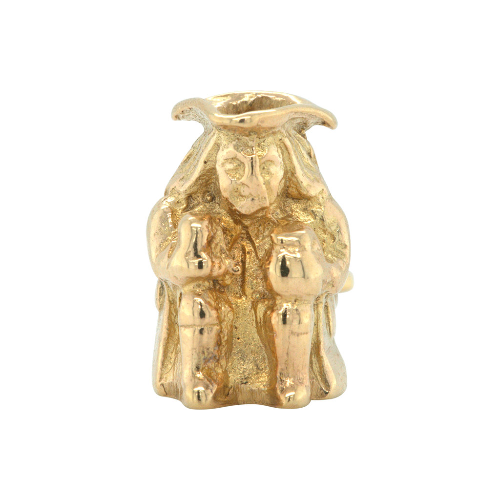 Vintage 9ct Yellow Gold Toby Jug Charm / Pendant