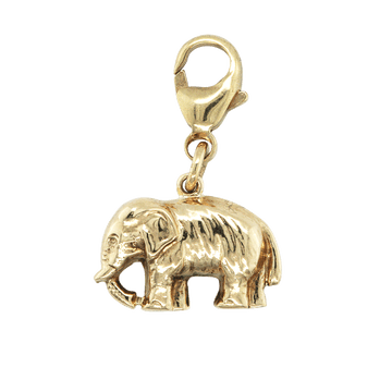 Vintage 9ct Yellow Gold Elephant Charm / Pendant