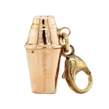 Vintage 9ct Yellow Gold Cocktail Shaker Charm / Pendant