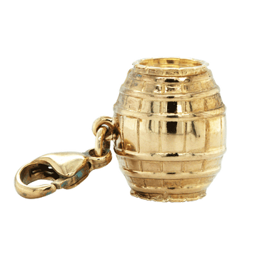 Vintage 9ct Yellow Gold Beer Barrel Charm / Pendant