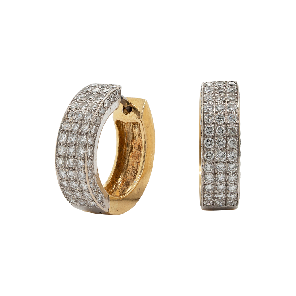 Diamond Hoop Earrings