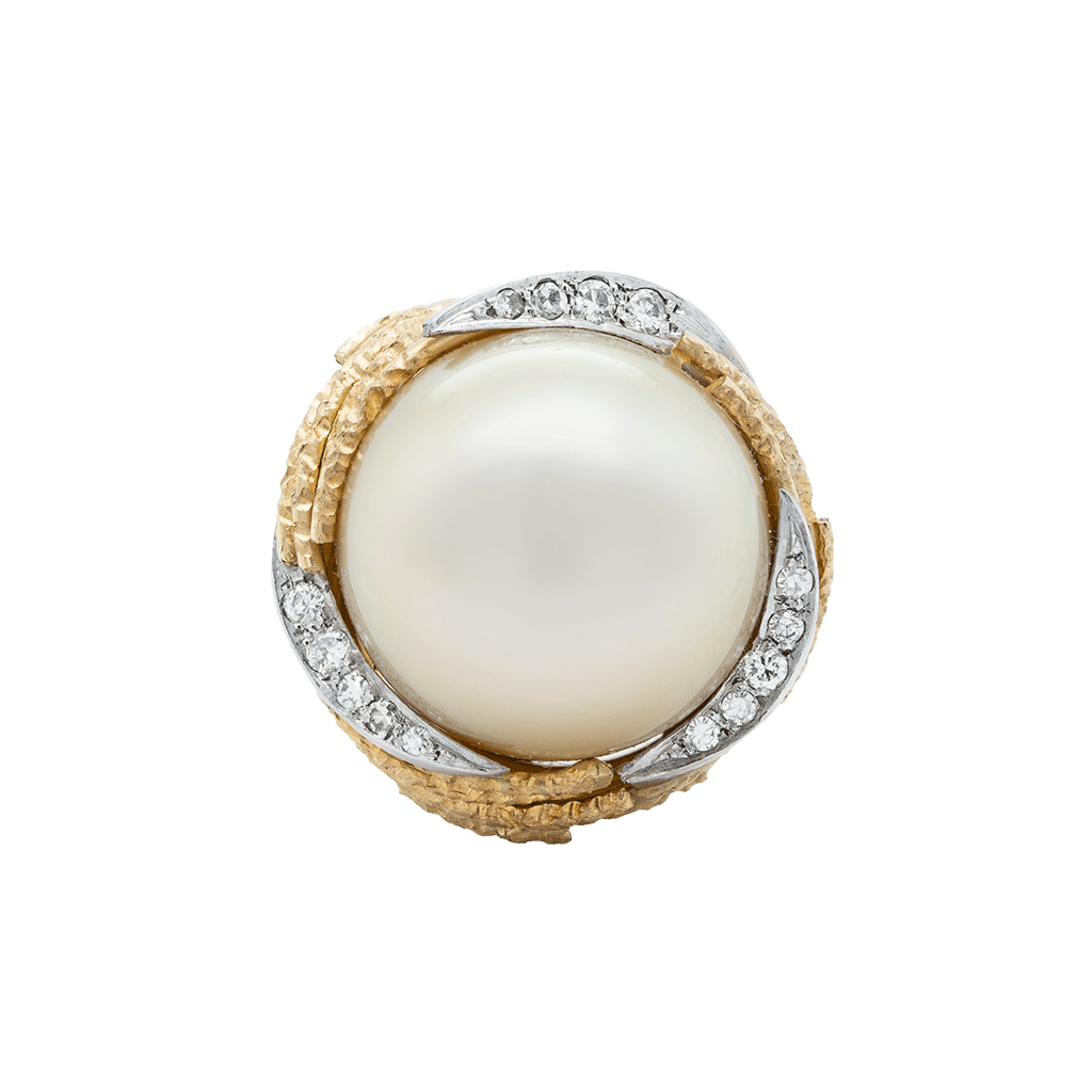 A.Grima Pearl and Diamond Ring, 1981
