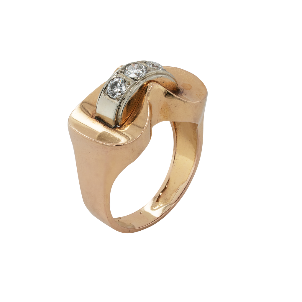 Gold and Diamond Ring, 1940s