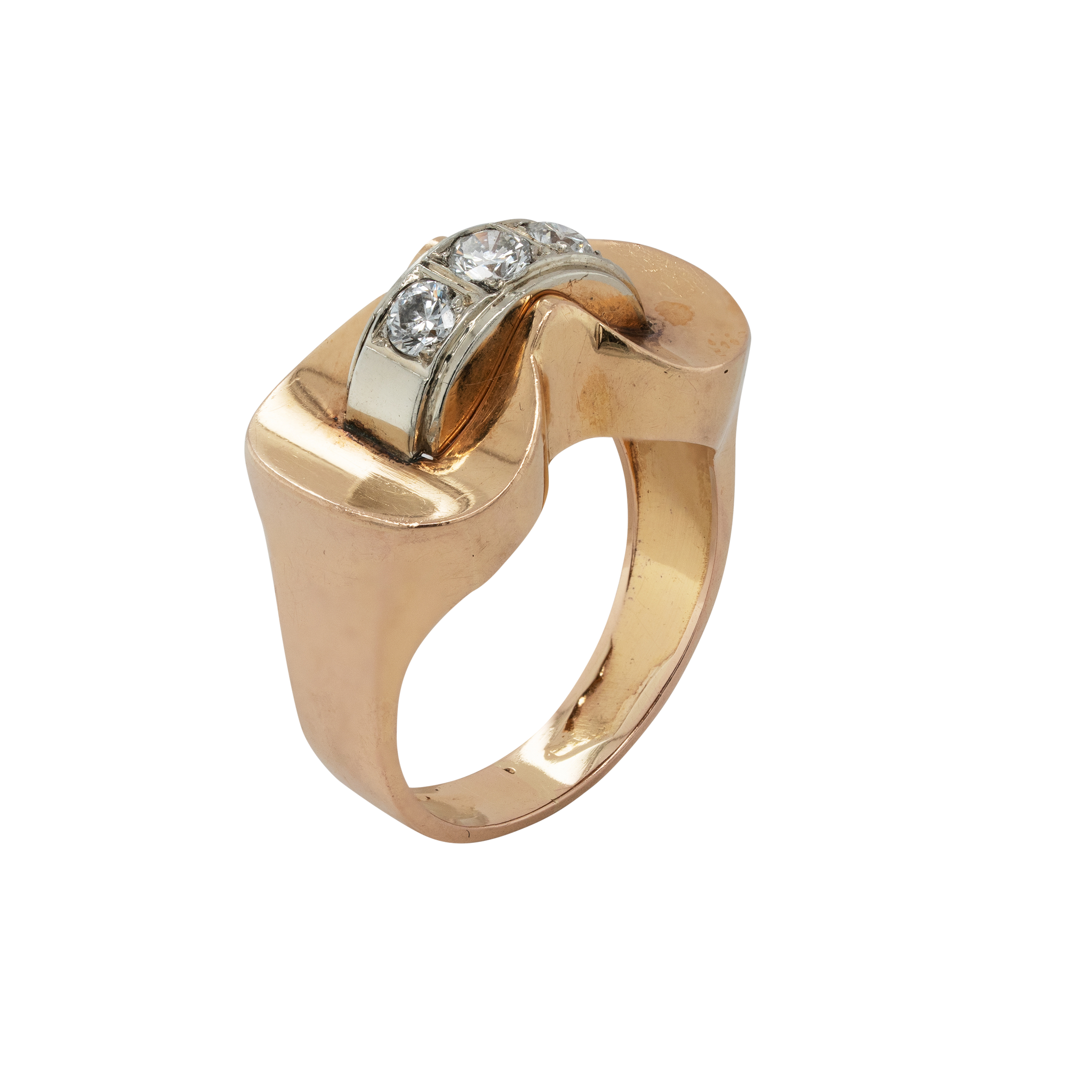 Gold and Diamond Ring, 1940s