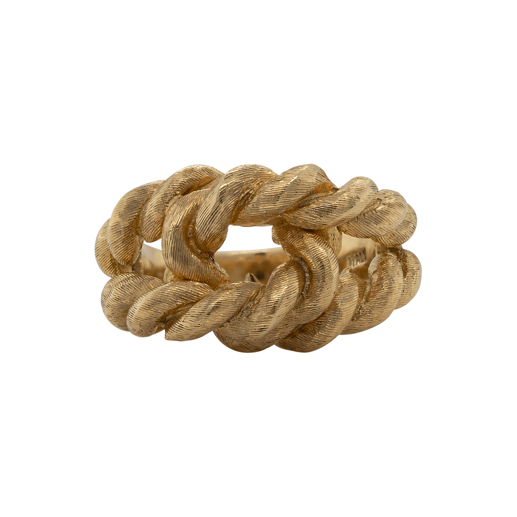 Gucci, 18ct Yellow Gold Rope Ring, 1970s