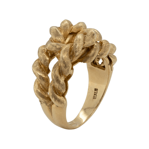 Gucci, 18ct Yellow Gold Rope Ring, 1970s - Omnēque