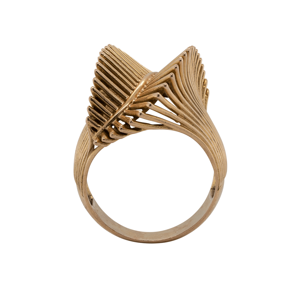 French, 18ct Yellow Dress Ring, 1970s