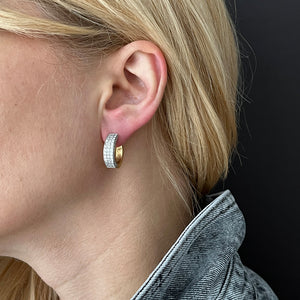 Diamond Hoop Earrings
