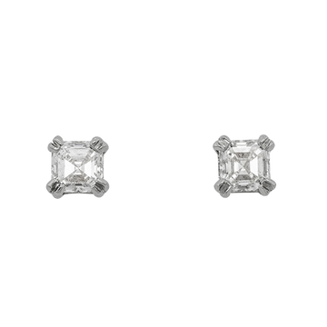 Asscher-cut Diamond Earstuds